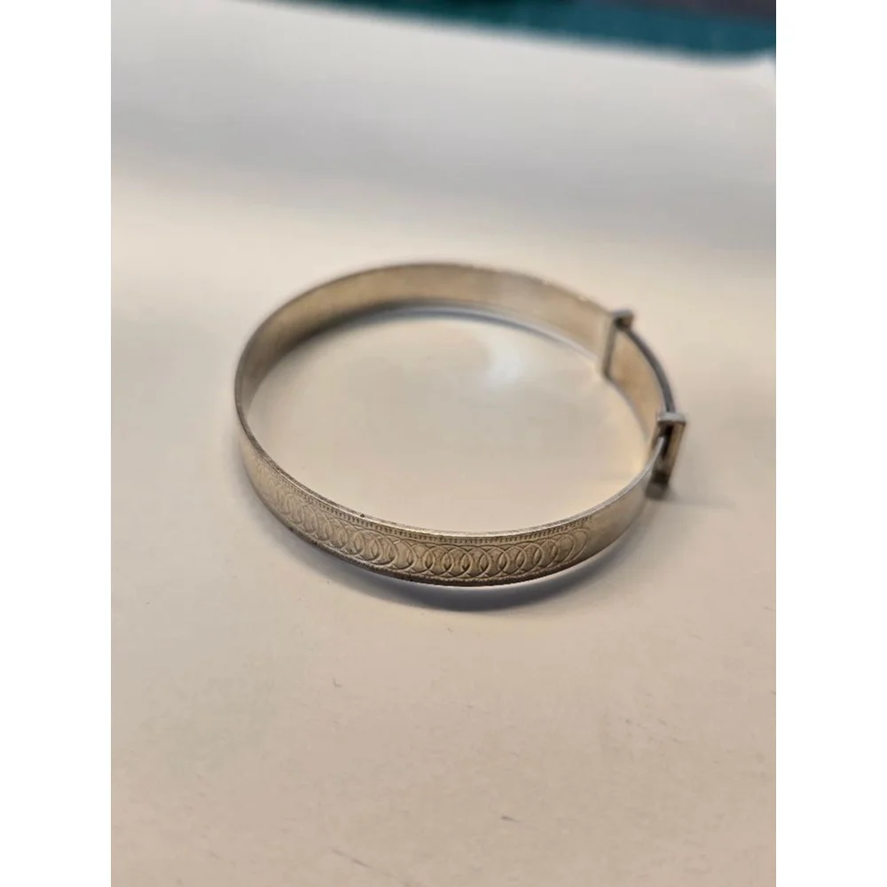 Vintage sterling baby bangle